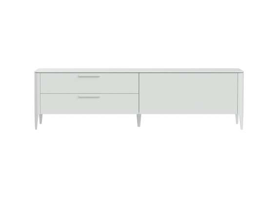 Тумба Type под ТВ 2 ящика откидная дверь (белый)