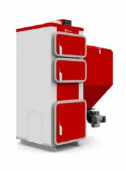 Автоматический твердотопливный котел Q Eko Duo Lux 17 кВт | Бункер 200 л