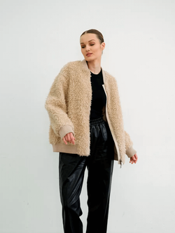 Куртка бомбер из шерсти, SilverFox (арт.S2302-001)