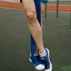 ITEX SPORT резинка для подтягивания на турнике, эспандер ленточный синий (сопротивление 30-80 кг), оптом