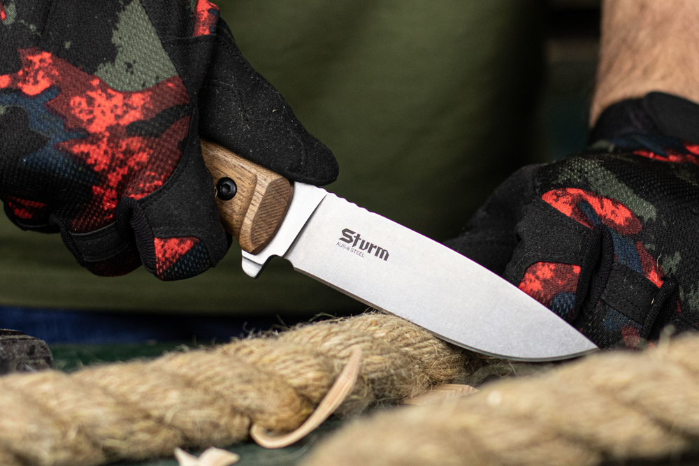 Нож Kizlyar Supreme Sturm AUS-8 SW Walnut