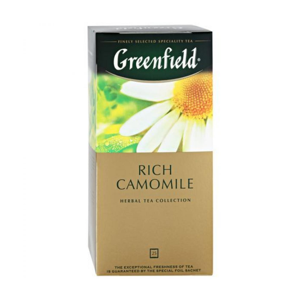 Чай травяной в пакетиках Greenfield Rich Camomile, 25 пак
