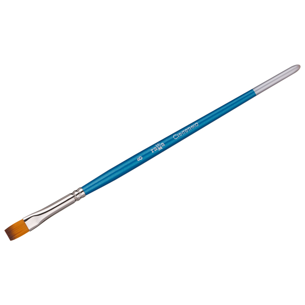 Кисть синтетика Гамма, плоская №08