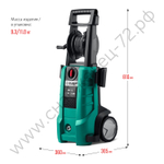 ЗУБР 180 Атм, 2300 Вт, мойка высокого давления, пистолет МИГ-180 (АВД-180)