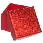 Коробка подарочная «Блеск» 4*4*3 см, Красный