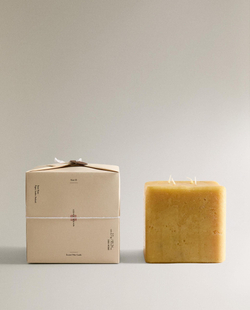 Zara Home - Квадратная ароматическая свеча cuir nuit, 2700 г