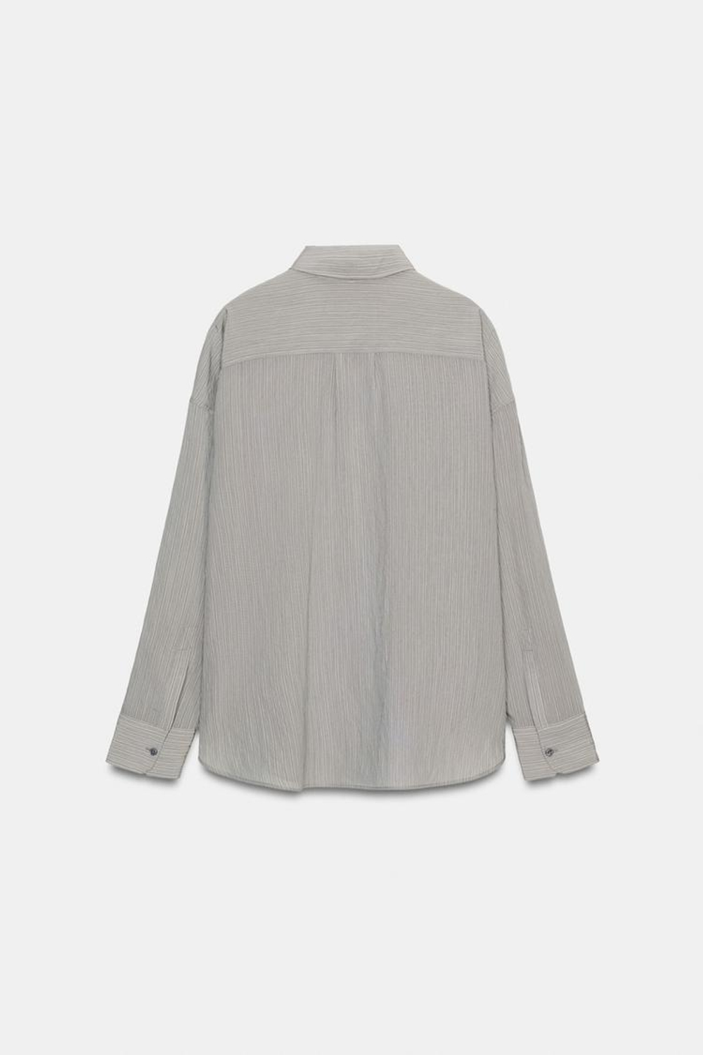 ZARA РУБАШКА СВОБОДНОГО КРОЯ В ПОЛОСКУ — ZW COLLECTION, РАЗНОЦВЕТНЫЙ