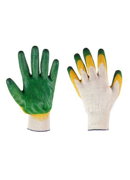 Перчатки х/б с двойным латексным покрытием