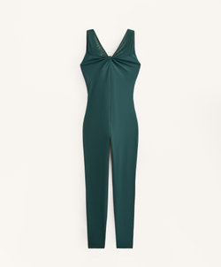 Oysho Длинный комбинезон Comfortlux mesh, бутылочный