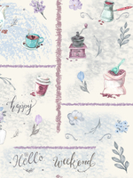 Скатерть 150*220см рис.№ 4 (кофемолка)