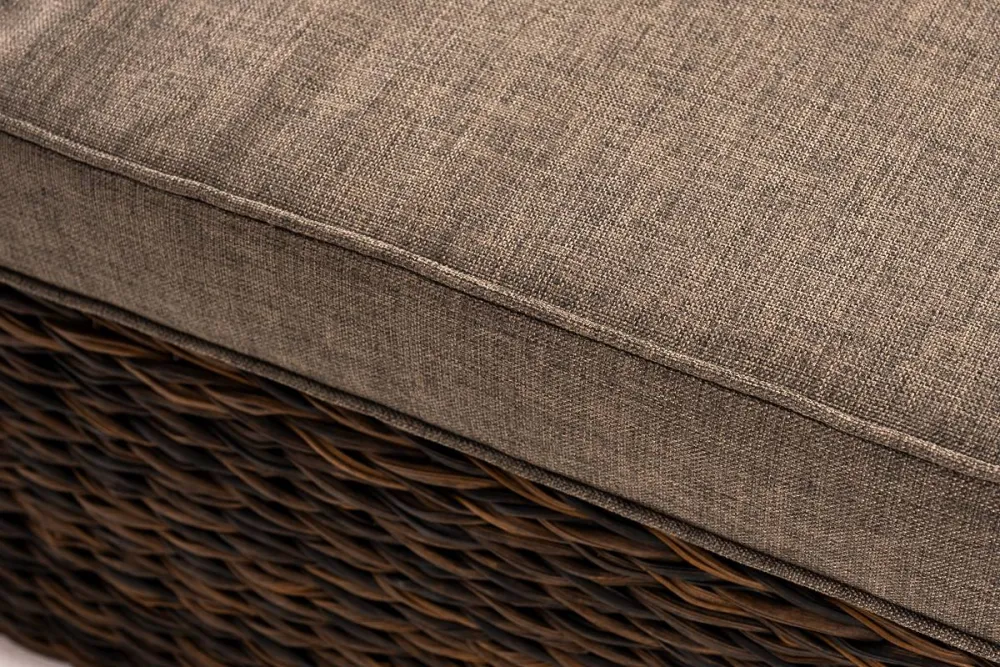 "Лунго" трансформирующаяся лаунж-зона из искусственного ротанга (гиацинт), цвет коричневый