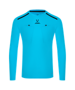 Футболка судейская с длинным рукавом DIVISION PerFormDRY Referee LS Tee, голубой