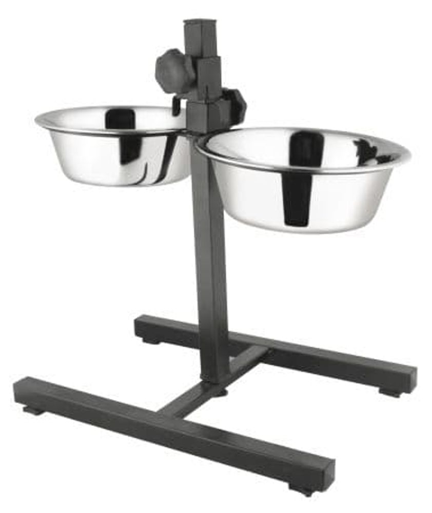 Подставка с двумя мет. мисками 1,60 металл ANKUR Подставка с двумя мет. мисками 1,60 металл ANKUR