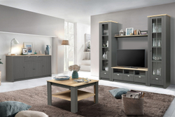 Шкаф комбинированный Прованс 37.06, Диамант серый