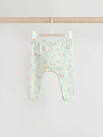 Лонгслив и легинсы в комплекте для малышей Next E66-472, Светло-зеленый, Молочный