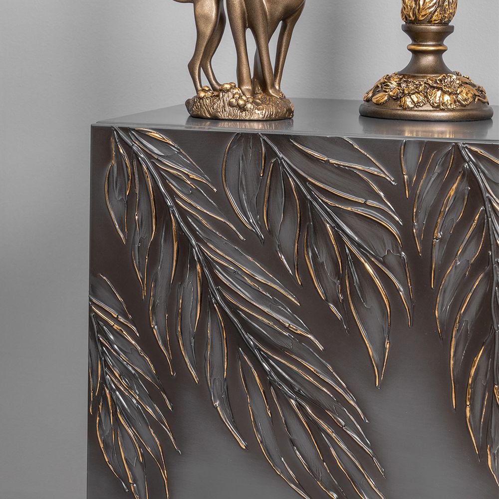 Тумба прикроватная Тропик Классика Серый Голд левая