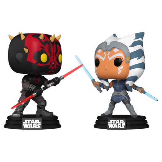 Фигурка Funko POP! Bobble Star Wars Clone Wars Maul vs. Ahsoka (Exc) 2PK 74327 / Фигурка Фанко ПОП! по мотивам вселенной "Звездные войны",  Дарт Мол против Асоки