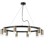 LR0203101 Люстра RULLO 10х50W GU10 ЧЕРНЫЙ/БРОНЗА (571020+214431-10+202431-10)