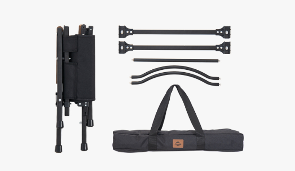 Кресло туристическое Naturehike, складное бежевое, нагрузка до 120 кг