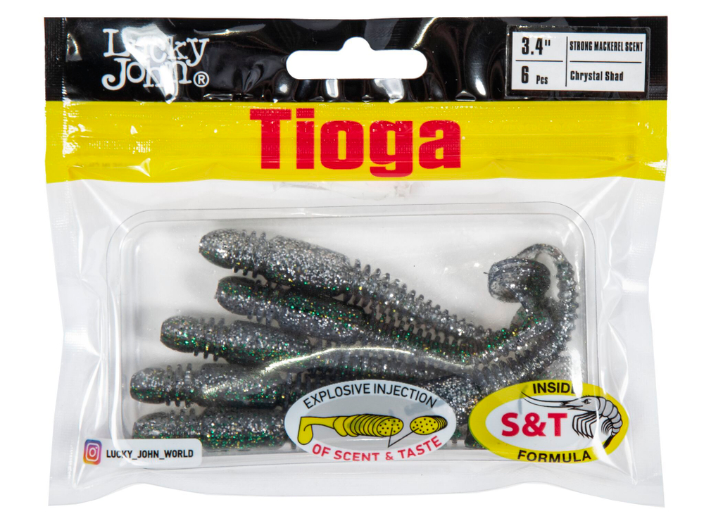 Мягкая съедобная приманка LJ Pro Series Tioga 3.4 in (86 мм), цвет Z11, 6 шт