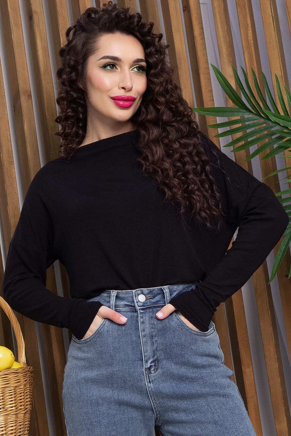 Блуза Грей (черная) Б13046-44М LT Collection