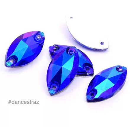 Стразы пришивные, Horse Eye, Sapphire AB, A3-P33, 9*18mm, (36 ea/pkg), A3 (F2)