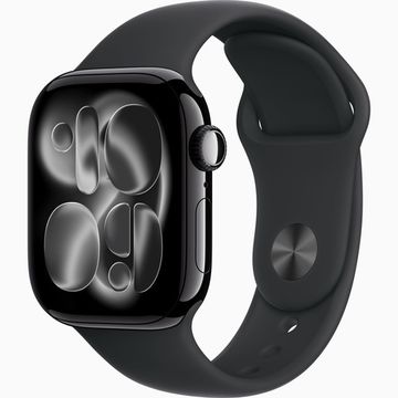 Apple Watch Series 11 GPS 42mm Jet Black Aluminium Case with Black Sport Band