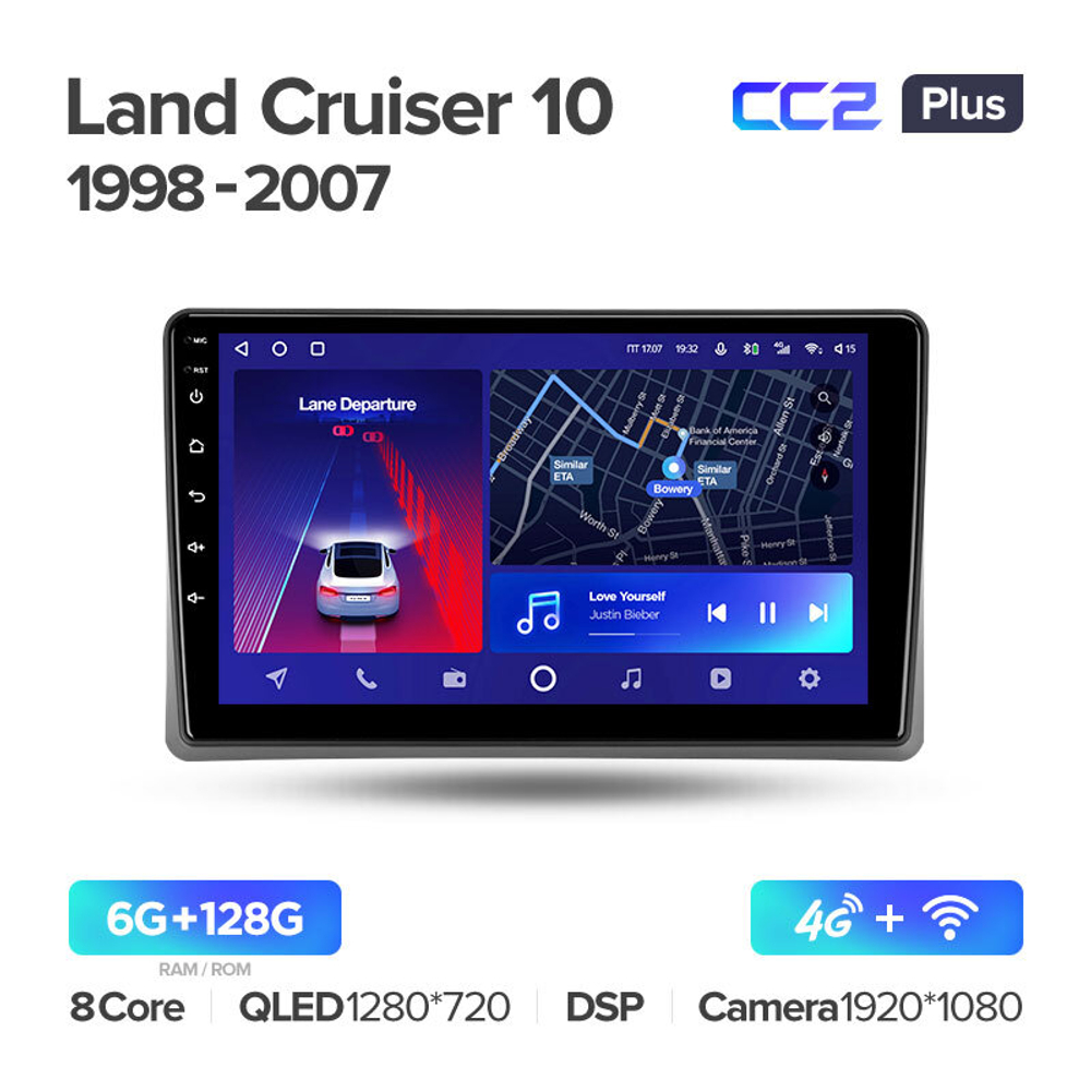Teyes CC2 Plus 9" для Toyota Land Cruiser 100 1998-2007