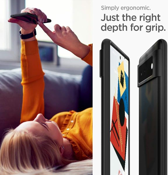 Чехол Spigen Thin Fit для Google Pixel 6 (2021) - Black