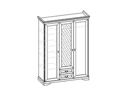 Шкаф распашной София - 3, орех