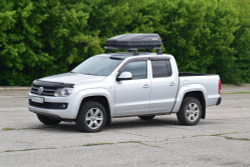 Бокс-багажник на крышу Аэродинамический "ACTIVE S" ДВУСТОРОННЕЕ открывание 320л