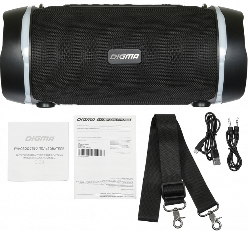 Портативная акустика 1.0 Digma SP3925B