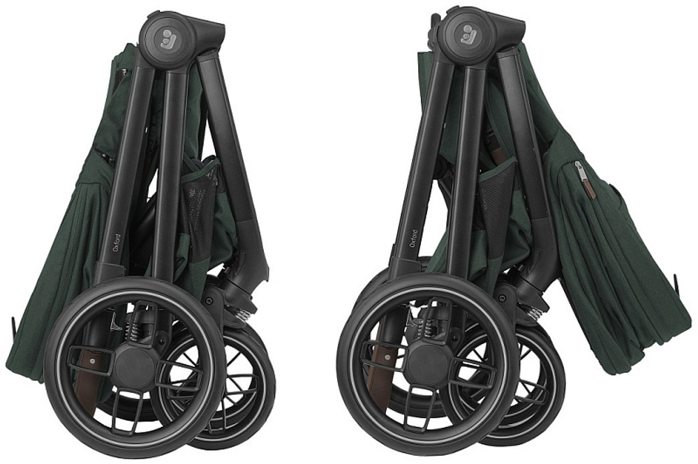 Коляска детская Maxi-Cosi Oxford Plus 3 в 1 с автокреслом CabrioFix Essential graphite 1978403110 Twillic Green/Зеленый