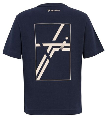 Женская теннисная футболка Tecnifibre Graphic 2025 - marine
