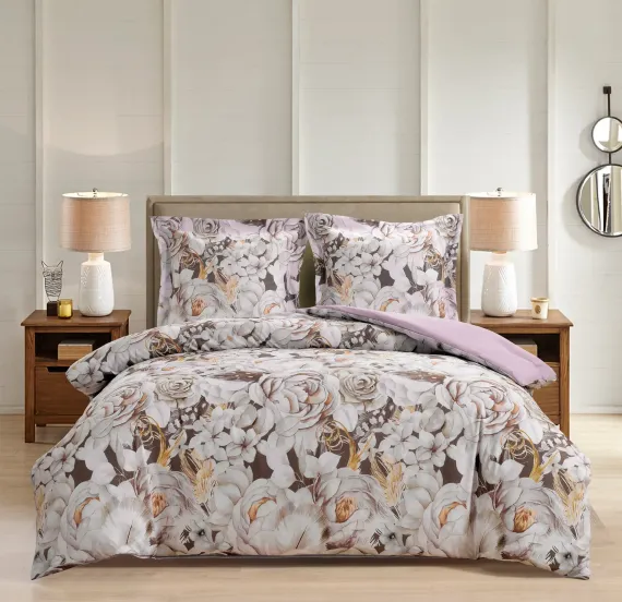 Комплект постельного белья MCotton 2-спальный макси микро-сатин 6237-1+6237а-1 Рояна