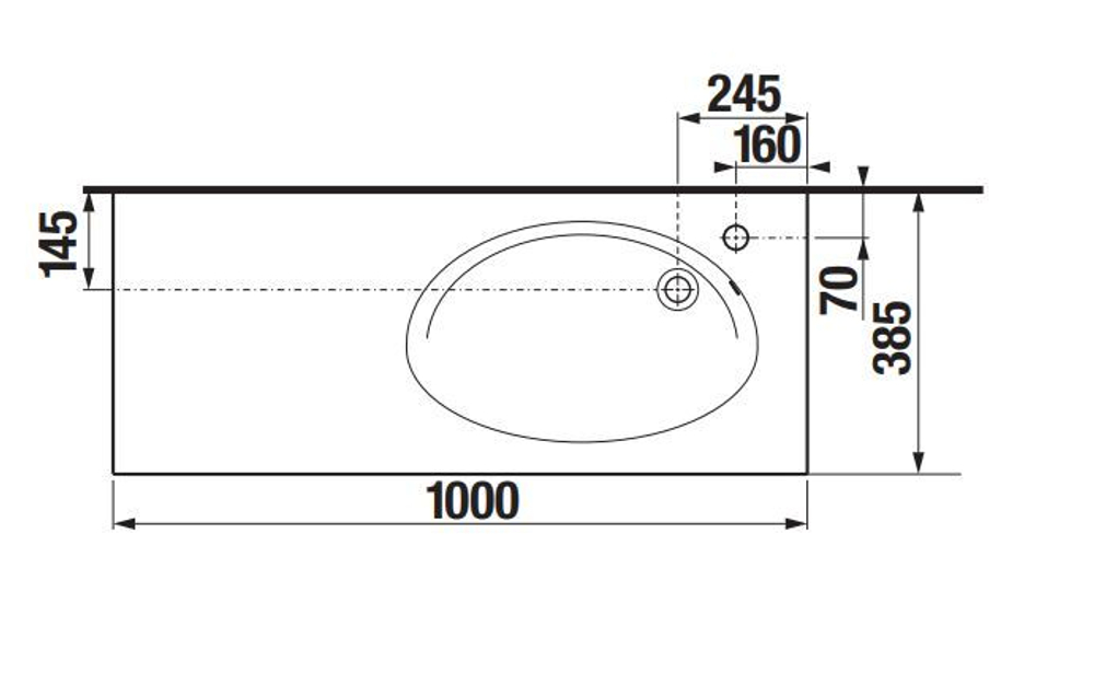 Раковина Roca Etna 100х41 327009000