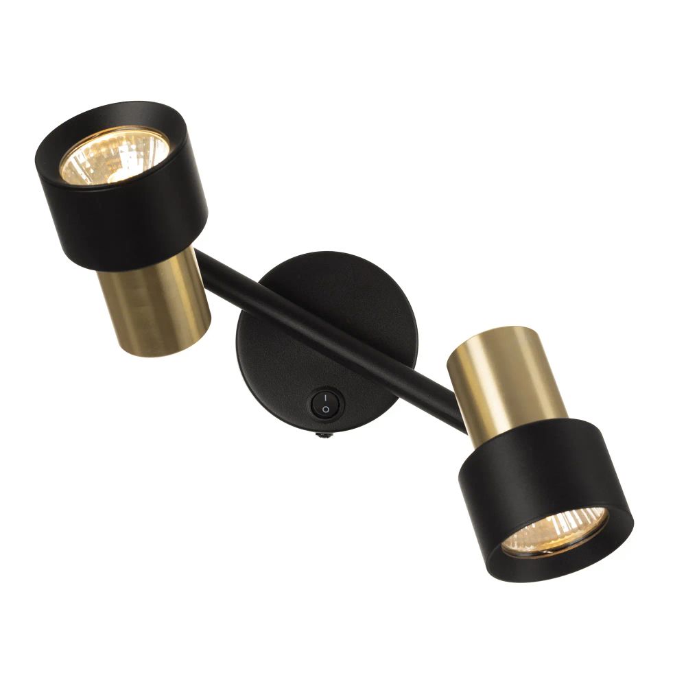 Citilux SAT CL505621 Спот поворотный с выключателем Чёрный+Золото