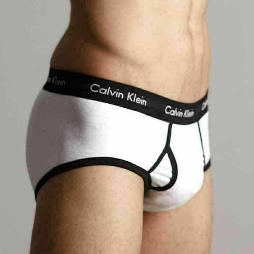 Мужские трусы брифы Calvin Klein 365 White Black Brief