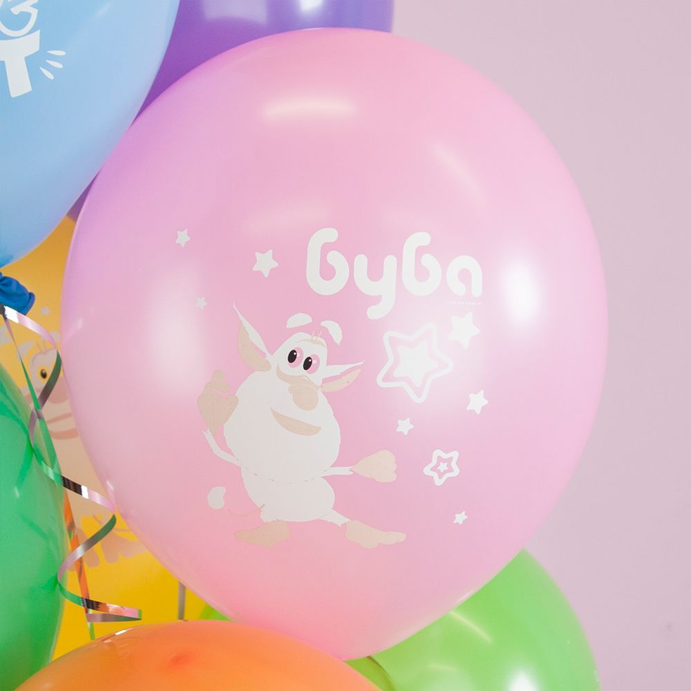 Воздушный Шар (12''/30 см) Буба, Ассорти, пастель, 1 ст, 25 шт.