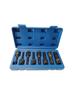 Набор головок-бит TORX ударных 8пр.,1/2''(T30, T40, T45, T50, T55, T60, T70, T80), в кейсе FORCEKRAFT FK-4088MPB