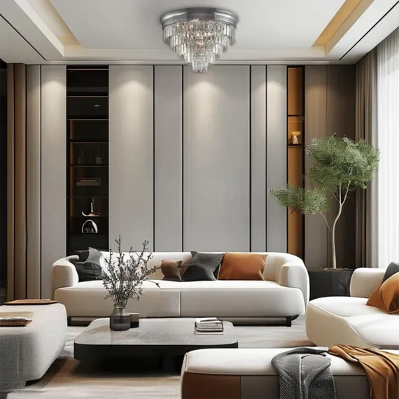 8266/8C CLASSI LN26 хром/хрусталь металл/прозрачный Люстра потолочная Е14 8*40W 220V ZAHA