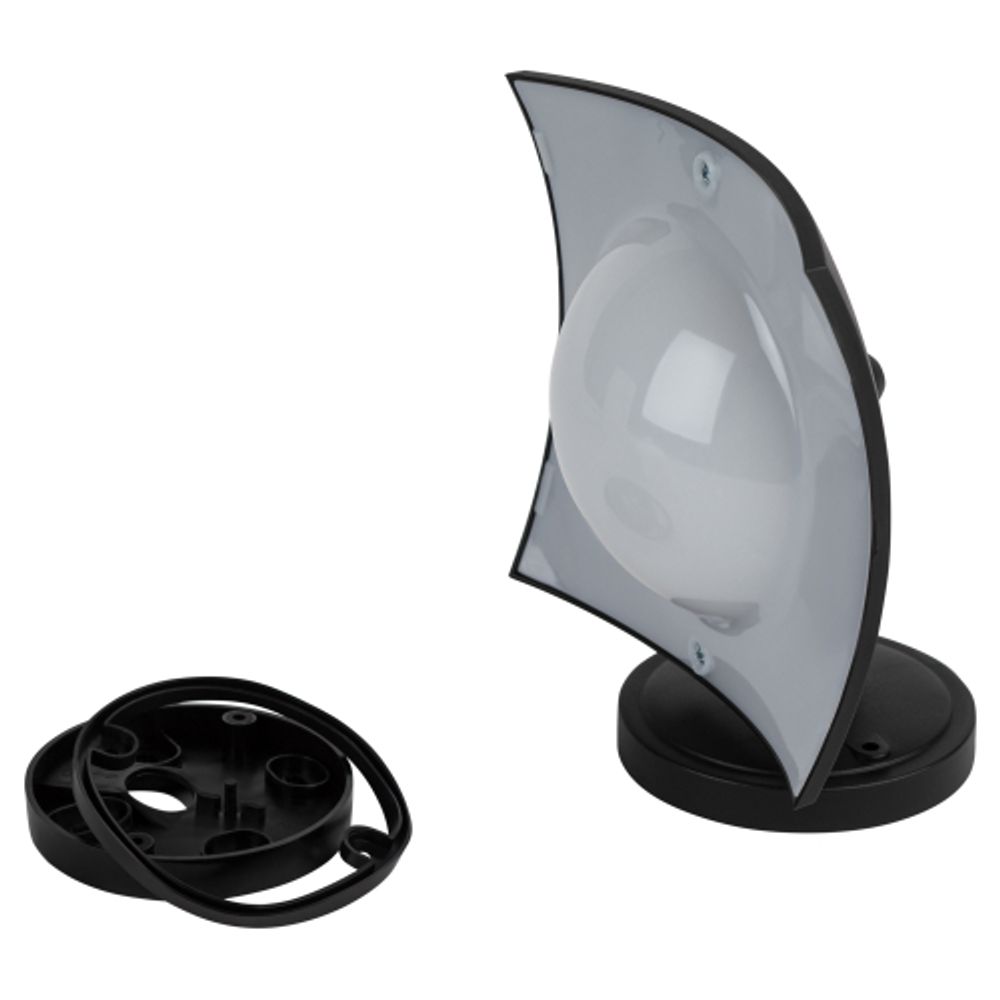 Садово-парковый светильник ЭРА ДБУ 07-8-004 Дели 4 черный 4 гранный настенный IP44 светодиодный 8Вт 6500K | Садово-парковые светильники