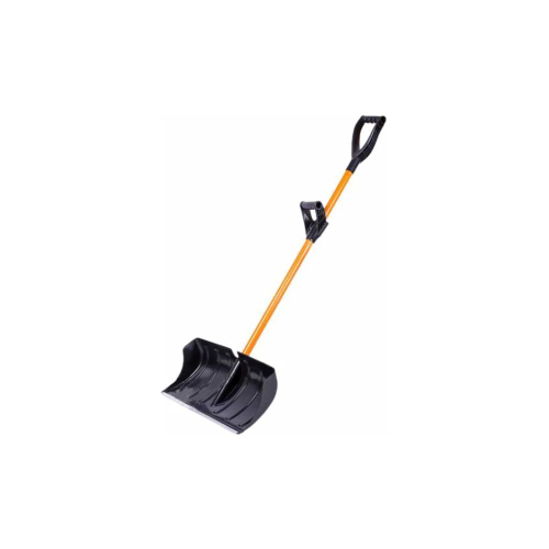Лопата пласт. 600*300мм, "Барс" с алюмин. планкой с черенком V-образная ручка и доп.ручка