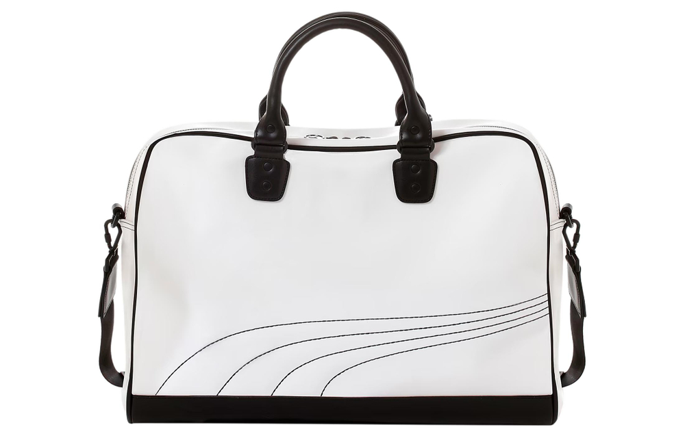 PUMA AMI Collaboration Polyurethane Shoulder Bag, Crossbody Bag, Handbag Regular Unisex White