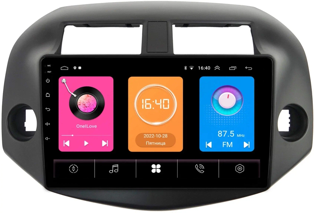 Магнитола для Toyota RAV4 30 2005-2012, Vanguard (рамка под 10") - OEM GT10-1001 на Android 10, 2Гб-16Гб