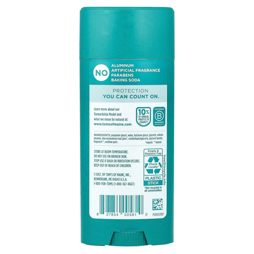 Tom's of Maine, дезодорант без алюминия, North Woods, 92 г (3,25 унции)