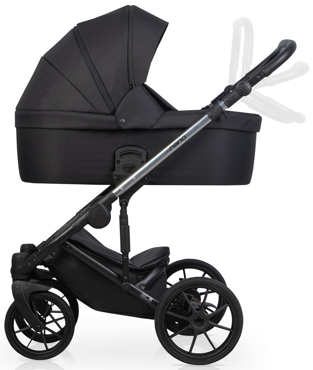 Детская коляска Riko Nano Thermo 2 в 1 13 Black (черный)