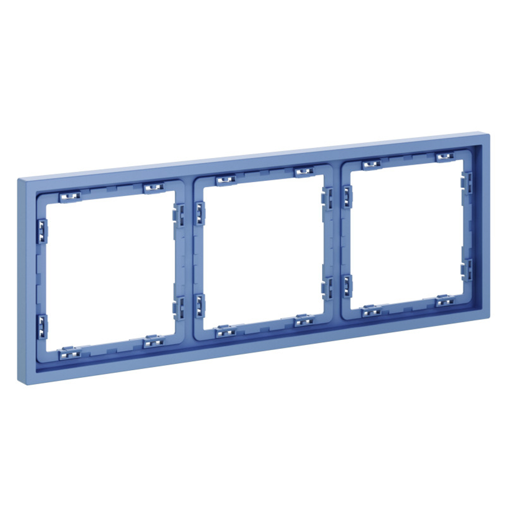 Рамка пластиковая VOLTUM S70 на 3 поста, (деним)
