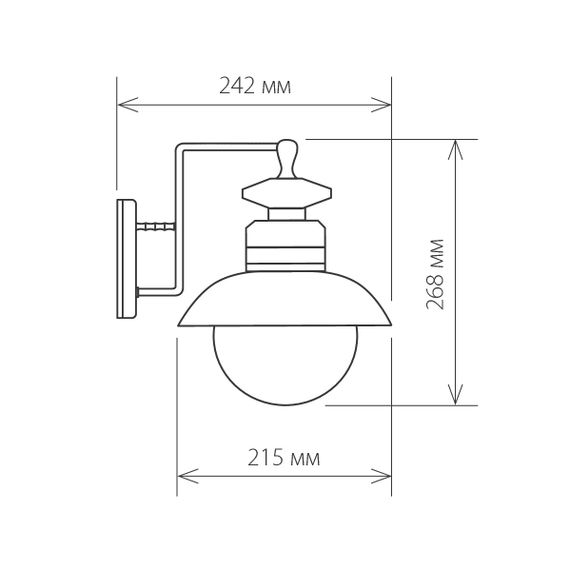 Уличный настенный cветильник Elektrostandard Talli D GL 3002D брауни a038481