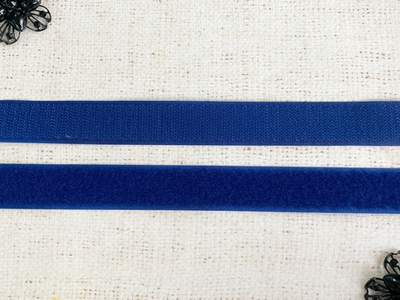 Велкро/липучка комплект, ш. 2,5 см, синий